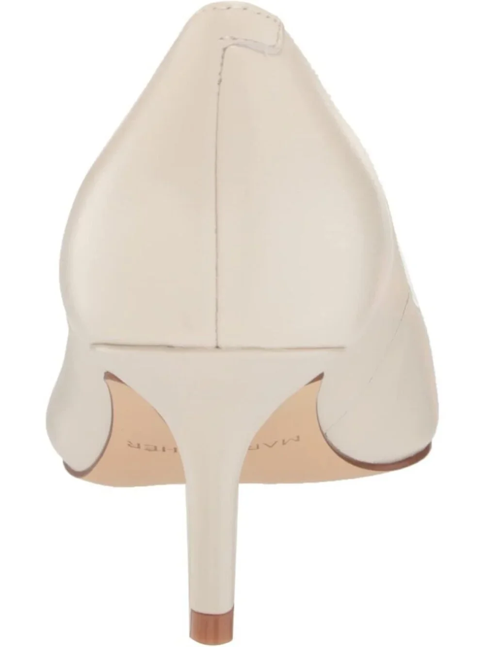 Womens Chic Cream Modern Pointed Toe Alola Dress Casual Pumps Pull On Heel Shoes